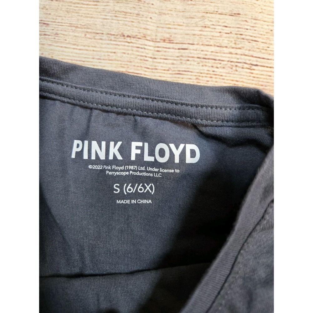 Pink Floyd Girl's Tshirt Graphic‎ Print Size S 6-6x Band Gray Short Sleeve - Picture 2 of 5